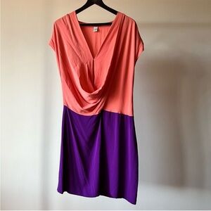 Diane Von Furstenberg Two-Tone Midi Dress